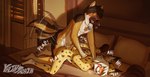 anal anal_orgasm anal_penetration animal_genitalia animal_penis anthro balls bed bedroom bedroom_sex blush bodily_fluids breath breathing butt canine_genitalia canine_penis cocky cocky_smile collar_tag cum cum_drip cum_from_ass cum_in_ass cum_inside cum_while_penetrated dominant dominant_male dripping duo ejaculation erection from_behind_position fur furniture genital_fluids genitals hair hands-free holding_arm inside knot knotted_penis looking_at_another looking_pleasured male male/male male_penetrated male_penetrating male_penetrating_male narrowed_eyes neck_grab nude nude_anthro nude_male on_bed onomatopoeia open_mouth orgasm penetration penile penile_penetration penis restrained sex smile sound_effects submissive submissive_male tail tail_motion teeth text yashtrash canid canine canis domestic_dog felid feline felis german_shepherd herding_dog mammal pastoral_dog serval digital_drawing_(artwork) digital_media_(artwork) hi_res