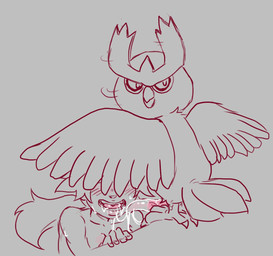 4_toes 5_fingers after_oral animal_genitalia animal_penis anisodactyl beak bestiality blush blush_lines bodily_fluids breasts claws collarbone duo erection feathered_wings feathers feet female female_human female_on_feral feral fingernails fingers genitals hair head_turned human_on_feral interspecies lips long_hair male male/female male_feral medium_breasts motion_lines mouth_closed nails nude nude_female nude_human penis pink_penis pink_tongue saliva saliva_on_face saliva_on_penis saliva_string scuted_legs scutes spread_wings standing tail tail_feathers tapering_penis teeth toe_claws toes tongue vein veiny_penis wings ungulatr nintendo pokemon avian bird generation_2_pokemon human mammal noctowl pokemon_(species) 2025 digital_media_(artwork) hi_res sketch spot_color