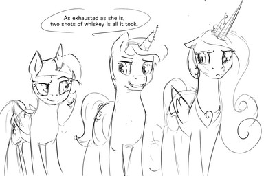 dialogue feathered_wings feathers female feral group horn male smile text wings silfoe friendship_is_magic hasbro my_little_pony mythology night_light_(mlp) princess_cadance_(mlp) twilight_sparkle_(mlp) equid equine mammal mythological_creature mythological_equine unicorn winged_unicorn 2015 3:2 english_text monochrome