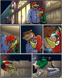 4_fingers anthro black_nose blue_eyes bottomwear breasts briefs brown_body brown_fur clothed clothed_anthro clothed_male clothing duo eyelashes feathers female fingers fur green_eyes humanoid_hands kissing male male/female night panties red_body red_feathers romantic romantic_ambiance romantic_couple shirt shorts tackle tan_body tan_fur tighty_whities topwear underwear undressing white_briefs white_clothing white_underwear bassybefuddle conditional_dnp banjo-kazooie rareware banjo_(banjo-kazooie) kazooie avian bear breegull mammal 4:5 absurd_res comic hi_res