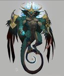 anthro armor biceps headgear helmet magic_user male muscular orb pecs solo tail wings pacelic european_mythology mythology dragon mythological_creature mythological_scalie scalie western_dragon