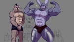 abs anthro blush briefs bulge clothing duo ellipsis flexing male male/male muscular muscular_anthro muscular_male nipples pecs plushtrap thick_thighs underwear pinumontbalou five_nights_at_freddy's five_nights_at_freddy's_4 scottgames freddles_(fnaf) nightmare_bonnie_(fnaf) nightmare_foxy_(fnaf) nightmare_fredbear_(fnaf) nightmare_freddy_(fnaf) bear canid canine fox lagomorph leporid mammal rabbit 2022 digital_media_(artwork) hi_res