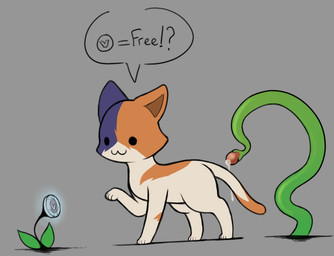 bodily_fluids cat_smile cat_tail cum dialogue dot_eyes feral fur genital_fluids grey_background grey_body grey_fur imminent_sex leaking_cum lure male male_feral orange_body orange_fur paws plant_tentacles quadruped raised_arm side_view simple_background simple_eyes solo talking_feral tan_body tan_fur v-bucks young young_feral young_male mrmystery_guy epic_games fortnite kit_(fortnite) calico_cat domestic_cat felid feline felis mammal 2026 digital_drawing_(artwork) digital_media_(artwork) flat_colors