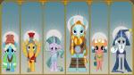 afnet_(clothing) armor clothing egyptian egyptian_clothing egyptian_headdress female group headdress headgear headwear horn male wings amarthgul friendship_is_magic hasbro my_little_pony mythology flash_magnus_(mlp) meadowbrook_(mlp) mistmane_(mlp) rockhoof_(mlp) somnambula_(mlp) starswirl_the_bearded_(mlp) equid equine horse mammal mythological_creature mythological_equine pegasus pony unicorn 16:9 absurd_res hi_res widescreen