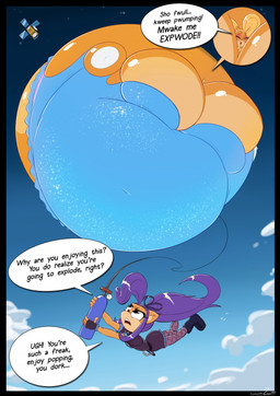 air_inflation air_pump alternate_self alternative_fashion annoyed anthro aroused big_breasts breast_overflow breasts clothing cloud dress duo eyes_closed female fishnet_clothing flying furrowed_eyebrows goth hose hose_inflation huge_breasts hyper hyper_inflation image_bubble imminent_popping inflation navel_outline satellite smile speech_bubble spherical_inflation text megadraws24 activision crash_bandicoot_(series) crash_team_racing_nitro-fueled coco_bandicoot bandicoot mammal marsupial english_text hi_res