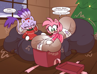 accessory anthro big_diaper boots christmas_clothing christmas_tree clothing diaper duo excessive_feces feces female female/female floor footwear forehead_gem fur fur_tuft gem gift hair hair_accessory hair_tie hairband handwear holidays huge_diaper hyper hyper_diaper hyper_feces hyper_soiling mittens open_mouth plant pooping purple_body purple_fur ribbons royalty rug shoes snow soiled_diaper soiling soiling_diaper tied_hair tree tuft unclean_diaper used_diaper using_diaper wall_(structure) white_body white_fur window wood wood_floor wood_wall dummydoodles christmas sega sonic_the_hedgehog_(series) amy_rose blaze_the_cat domestic_cat eulipotyphlan felid feline felis hedgehog mammal hi_res