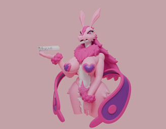 areola big_breasts breasts female fur nipples pink_areola pink_nipples solo zhenash palworld pocketpair lizard lovander pal_(species) reptile scalie 3d_(artwork) animated blender_(artwork) digital_media_(artwork) hi_res short_playtime video