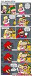 anthro female group male text brokenteapot mario_bros nintendo bowser princess_peach human koopa mammal scalie 2011 comic english_text hi_res