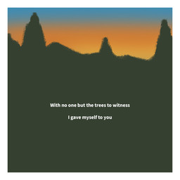 border forest inner_monologue orange_sky plant simple_background sky sunset text thinking tree white_border white_text zero_pictured oystr 1:1 english_text hi_res