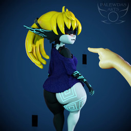 5_toes armor belly big_butt biped breasts butt clothing feet female floating fused_shadow giggle giggling glowing glowing_nipples hair headgear headwear helmet looking_at_viewer mostly_nude nipples nude red_hair seductive shortstack shortstack_female slightly_chubby smile talking_to_viewer tattoo toes palewdas_arts nintendo the_legend_of_zelda the_legend_of_zelda:_twilight_princess twilight_princess midna imp twili 1:1 3d_(artwork) 3d_animation animated digital_media_(artwork) hi_res short_playtime sound tagme video voice_acted