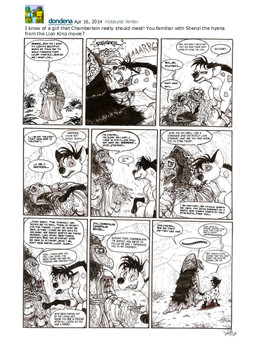 anthro crossover_ship dialogue elderly elderly_intersex gown herm intersex multi_limb renaissance_architecture renaissance_clothing speech_bubble text whimper whimpering skekla_(artist) ask_the_skeksis disney the_dark_crystal the_lion_king shenzi_(the_lion_king) skeksil_the_chamberlain alien hyena mammal skeksis comic crossover english_text hi_res