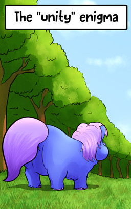 day female female_feral feral fur genitals grass hair hooves pink_hair pink_tail plant purple_body purple_fur rear_view sky solo tail text tree vulva young young_female young_feral inshi_(artist) fluffy_pony junji_ito_(copyright) the_enigma_of_amigara_fault fluffy_pony_(species) mammal 2023 absurd_res comic cover cover_art cover_page digital_media_(artwork) english_text hi_res shaded