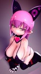 big_breasts blush breasts clothed clothing female hair huge_breasts humanoid_pointy_ears looking_at_viewer not_furry pink_hair pointy_ears simple_background smile solo brandi zankuro deathlock-san mammal 3d_(artwork) 4k 9:16 absurd_res digital_media_(artwork) hi_res source_filmmaker_(artwork)