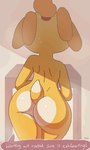 2024 2d_animation animal_crossing animated anthro big_butt bodily_fluids bouncing_butt butt canid canine canis dialogue digital_media_(artwork) domestic_dog english_text exercise faceless_character faceless_female female frame_by_frame glistening glistening_body ikiki isabelle_(animal_crossing) mammal nintendo nude pixel_(artwork) pixel_animation rear_view short_playtime solo speech_bubble steam swaying_hips sweat tail text treadmill walking wide_hips workout