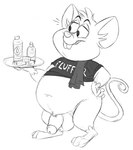 anthro balls belly clothing genitals humanoid_genitalia humanoid_penis male overweight overweight_anthro overweight_male penis shirt solo text topwear brainsister animaniacs animaniacs_(2020) hulu warner_brothers egwind mammal mouse murid murine rodent english_text