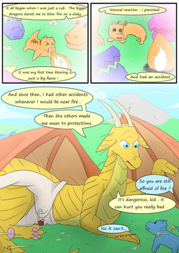 ageplay ambiguous_gender bodily_fluids chibi cloth_diaper clothing diaper feral genital_fluids group horn humiliation infantilism nude peeing roleplay text urine wetting young young_feral ahcocqui mythology dragon mythological_creature mythological_scalie scalie absurd_res comic digital_media_(artwork) english_text hi_res