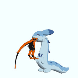 abdominal_bulge ambiguous_gender anthro blep duo feral happy male neck_bulge smile smiling_at_viewer standing swallowing tail tail_motion tailwag tongue tongue_out vore faraday410 blender_eevee mythology palworld pocketpair chillet dragon mythological_creature mythological_scalie pal_(species) scalie synth_(vader-san) 1:1 2025 animated cel_shading hi_res no_sound shaded short_playtime webm