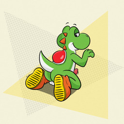 anthro balls bodily_fluids butt clothing erection footwear genital_fluids genitals green_body half-closed_eyes kneeling male narrowed_eyes non-mammal_balls nude penis pose precum shoes simple_background solo conditional_dnp tinnier mario_bros nintendo yoshi_(character) dinosaur prehistoric_species reptile scalie yoshi 1:1 hi_res