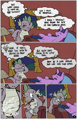 anthro bodily_noises border breath breathing_noises corruption cutie_mark different_sound_effects extended_sound_effect female feral genitals male onomatopoeia panting rumbling_stomach sleeping sound_effect_variant sound_effects text vulva white_border young young_anthro argon_vile friendship_is_magic hasbro my_little_pony mythology discord_(mlp) spike_(mlp) twilight_sparkle_(mlp) dragon equid equine horse mammal mythological_creature mythological_scalie pony scalie absurd_res comic english_text hi_res multiple_scenes