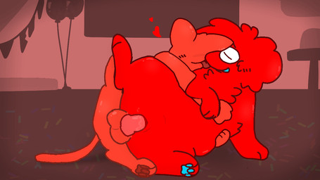 andromorph anthro birthday_gift bodily_fluids detailed_background duo genital_fluids intersex intersex/male male pawpads penetration penile penile_penetration penis_in_vagina vaginal vaginal_fluids vaginal_penetration nakeilyar wilt_(nakeilyar) 16:9 animated widescreen