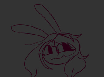 anthro female grey_background simple_background solo lewdplaguewitch glitch_productions the_amazing_digital_circus gooseworx's_post-transition_jax_design jax_(tadc) lagomorph leporid mammal rabbit 2026 sketch trans_(lore) trans_woman_(lore)