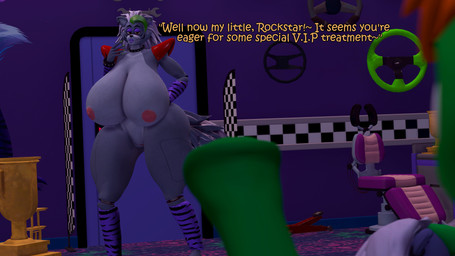 animal_genitalia animal_penis anthro big_breasts big_penis breasts duo ear_piercing equine_genitalia equine_penis eyebrows eyeshadow female genitals green_body green_hair green_penis green_skin grey_hair hair huge_breasts huge_penis lips machine makeup male on_model orange_hair penis piercing purple_eyeshadow purple_lips shoulder_pads text vulva coriponer five_nights_at_freddy's five_nights_at_freddy's:_security_breach scottgames steel_wool_studios roxanne_wolf animatronic canid canine canis equid equine horse mammal robot wolf 16:9 3d_(artwork) 4k absurd_res digital_media_(artwork) english_text hi_res source_filmmaker_(artwork) widescreen