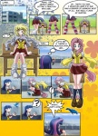 alternate_species clothed clothing comic derpy_hooves_(mlp) dialogue english_text equid female fluttershy_(mlp) friendship_is_magic hair hasbro hi_res human humanized mammal mauroz multicolored_hair my_little_pony pink_hair pinkie_pie_(mlp) purple_hair school school_uniform text twilight_sparkle_(mlp) two_tone_hair uniform