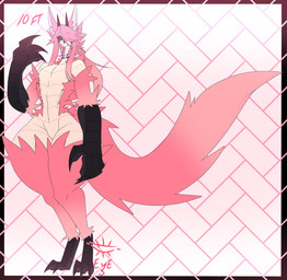 anthro big_ears choker eyeshadow femboy fluffy fur horn jewelry makeup male necklace scales solo thick_thighs alicard theeldritcheyes mythology alicard_(alicard) arthropod dragon humanoid hybrid insect lepidopteran moth mythological_creature mythological_scalie scalie absurd_res digital_media_(artwork) hi_res