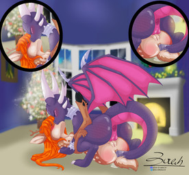 anal anal_fluids anal_fluids_on_tail anal_penetration anthro anthro_on_feral antlers anus bestiality big_butt blush bodily_fluids body_blush breasts butt butt_blush christmas_tree claws close-up cloven_hooves collar cuff_(restraint) duo eyes_closed female female/female female_penetrated female_penetrating female_penetrating_female feral fireplace flat_chested fur genital_fluids genitals hair holidays hooves horn inside kissing legs_up loli lying markings membrane_(anatomy) membranous_wings mismatched_sexual_dimorphism nipples on_back on_top on_top_of_another orange_hair penetration pink_body pink_markings pink_scales plant purple_body purple_scales restraints romantic scales sex sex_on_floor small_breasts spots spotted_body spotted_fur spotted_markings spread_wings tail tail_fetish tail_insertion tail_play tan_body tan_fur thick_thighs tree tribadism vaginal vaginal_fluids vaginal_fluids_on_tail vulva white_body white_fur white_markings white_spots wide_hips window wings wrist_cuffs young young_female young_penetrated conditional_dnp zer0rebel4 activision christmas discord_(app) mythology spyro_the_dragon telegram cynder deer dragon mammal mythological_creature mythological_scalie new_world_deer scalie white-tailed_deer 2025 absurd_res hi_res shaded soft_shading