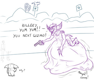 abdominal_bulge anthro bad_end digestion feral grin gun handgun human_prey implied_fatal implied_snuff large_prey lying male male_pred muffled on_front peril prey_outline ranged_weapon revolver smile soft_vore solo squirming store struggling struggling_prey tight_belly vore weapon conditional_dnp samagthrav2 billy_(gremlins) gizmo_(gremlins) stripe_(gremlins) gremlin human mammal mogwai absurd_res hi_res