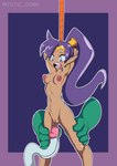 areola biped breasts duo ear_piercing ear_ring female fingers genitals hair humanoid_pointy_ears long_hair nipples not_furry piercing ponytail purple_hair pussy ring_piercing tentacles mystic_dong shantae_(series) wayforward shantae humanoid hi_res