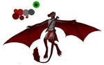 anthro armor claws green_eyes horn long_tail male red_body red_skin tail wings aydaharart european_mythology mythology ren(aydaharart) dragon mythological_creature mythological_scalie scalie western_dragon wyvern