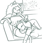 anthro areola arm_support bent_arm bent_leg big_areola big_breasts biped bottomwear breasts breasts_apart casual_exposure cellphone clothed clothing duo ear_piercing ear_ring electronics extended_arm eyes_closed female female/female female_anthro fingers fireworks fluffy fluffy_hair furniture hair head_on_lap holding_cellphone holding_object holding_phone holidays humanoid_hands inside looking_at_another looking_at_partner looking_down looking_down_at_another looking_down_at_partner lying lying_on_sofa mature_anthro mature_female mouth_closed nipples on_another on_front on_lap on_partner on_sofa open_mouth partially_clothed partially_clothed_anthro partially_clothed_female phone piercing pointy_ears prick_ears raised_clothing raised_shirt raised_t-shirt raised_tank_top raised_topwear ring_piercing shirt short_hair shorts sitting sitting_on_sofa sleeping sleeping_on_partner sofa t-shirt tail tank_top thick_thighs topwear whiskers window redout kevin_and_kell new_year new_year_2024 aby_eyeshine kell_dewclaw canid canine canis domestic_cat felid feline felis mammal wolf 2023 black_and_white digital_drawing_(artwork) digital_media_(artwork) monochrome