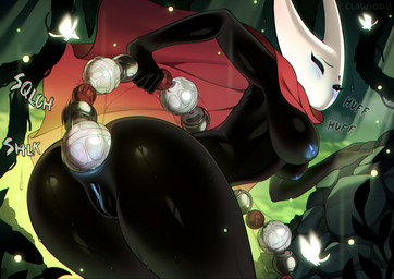 ambiguous_fluids anal anal_bead_pull anal_beads anal_beads_in_ass anal_fluids anal_fluids_on_object anal_fluids_on_sex_toy anal_masturbation anal_penetration anus beads beam big_butt bodily_fluids breasts breath butt butt_focus cloak cloak_only clothing droplets female genitals glistening glistening_anal_beads glistening_body glistening_sex_toy grotto light light_beam masturbation moss mouthless nipples object_in_ass panting particles penetration plant prayer_beads pull_out rear_view rosary sex_toy sex_toy_in_ass sex_toy_insertion shlick solo sound_effects squelching sunbeam sunlight thick_thighs vulva wet wet_body wide_hips clawiope hollow_knight:_silksong hollow_knight_(franchise) team_cherry hornet_(hollow_knight) arachnid arthropod humanoid insect absurd_res hi_res