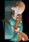 5_fingers anthro breasts brown_body brown_scales clothed clothing female fingers non-mammal_breasts scales smile solo archery_(artist) reptile scalie snake 2022 alpha_channel digital_media_(artwork) hi_res