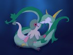 bodily_fluids cum feral genital_fluids genitals male male/male penis disotakyu nintendo pokemon breloom generation_3_pokemon generation_5_pokemon pokemon_(species) reptile scalie serperior snake 4:3 hi_res