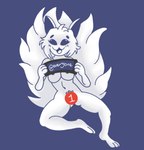 anthro censored_genitalia censored_pussy covering female nude social_media solo coldbrewfuz discord_(app) clyde_(discord) canid canine fox humanoid mammal censored hi_res