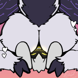 anthro big_butt butt duo facesitting fluffy glowing hair heart_symbol machine male male/male nude paws sitting_on_another tail commanderthings arthropod insect lagomorph lepidopteran mammal moth absurd_res hi_res