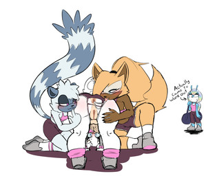 antennae_(anatomy) anthro anus ass_up big_butt black_nails black_nose blue_body blue_eyes blue_sclera blush blush_lines bodily_fluids bottomwear butt clothing colored_nails crouching eyelashes fangs female female_anthro footwear fur genitals grey_body grey_clothing grey_footwear grey_fur grey_shoes group heart_eyes heart_symbol kneeling long_tail markings nails purple_bottomwear purple_clothing purple_eyes purple_shorts saliva saliva_string shoes shorts simple_background socks striped_markings striped_tail stripes tail tail_markings tan_body tan_fur teeth text thick_thighs tongue tongue_out torn_bottomwear torn_clothing torn_shorts vulva white_background white_body white_clothing white_footwear white_fur white_socks wide_hips yoga shumpy idw_publishing sega sonic_the_hedgehog_(comics) sonic_the_hedgehog_(idw) sonic_the_hedgehog_(series) jewel_the_beetle lanolin_the_sheep_(sonic) tangle_the_lemur whisper_the_wolf arthropod beetle bovid canid canine canis caprine insect lemur mammal primate ring-tailed_lemur sheep strepsirrhine wolf absurd_res hi_res