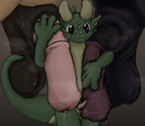 animal_genitalia animal_penis anthro balls bestiality big_balls big_penis bodily_fluids equine_genitalia erection feral freckles frottage genital_fluids genitals holding_penis horn hugging_penis male male/male medial_ring musk nude penile penis penises_touching precum sex sheath simple_background size_difference sweat tail tail_on_balls tapering_penis young hc_hybriddave mythology hc_hybriddave_(character) dragon equid equine horse mammal mythological_creature mythological_scalie reptile scalie absurd_res digital_media_(artwork) hi_res