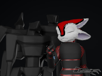 3_fingers ambiguous_gender anthro armor big_ears black_background clothing exoskeleton exosuit eyes_closed feathers female fingers gauntlets gloves group handwear machine red_body red_feathers simple_background white_body white_feathers the_architect_of_order the_founder avali robot 3d_(artwork) blender_(artwork) digital_media_(artwork) hi_res watermark