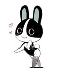 anthro bunny_costume clothing costume female footwear heart_symbol knee_highs knee_socks legwear socks solo amimalcrossin animal_crossing nintendo dotty_(animal_crossing) lagomorph leporid mammal rabbit hi_res