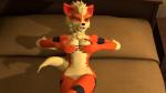 anthro bed biped black_body black_fur black_stripes breast_squish breasts female fur furniture half-closed_eyes hand_on_breast hotel lying moan multicolored_body multicolored_fur narrowed_eyes nipples nude on_back on_bed open_mouth orange_body orange_fur pillow solo squish stripes tan_body tan_fur fox_whisper85 disembowell_(modeler) nintendo pokemon pokemon_snap_xxx arcanine canid canine generation_1_pokemon mammal pokemon_(species) 16:9 2015 3d_(artwork) digital_media_(artwork) hi_res source_filmmaker_(artwork) widescreen