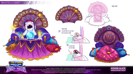 anthro blue_eyes blue_pillow buckteeth candle clothing copyright_symbol crystal_ball derp_eyes ear_piercing ear_ring eyelashes female fire floppy_ears fortune_teller furniture half-closed_eyes headgear headkerchief headwear hoop_ear_ring kerchief legless light lipstick lit_candle lop_ears machine makeup mitten_hands narrowed_eyes noseless open_mouth orange_pillow piercing pillow pink_pillow pink_tablecloth red_headkerchief red_kerchief red_lipstick red_pillow ring_piercing side_view simple_background solo symbol table teeth text white_background white_body year alice_pisoni mario_plus_rabbids_sparks_of_hope nintendo raving_rabbids rayman_(series) ubisoft madame_bwahstrella animatronic hybrid lagomorph mammal rabbid robot 16:9 2024 4k absurd_res adobe_photoshop_(artwork) artist_name colored digital_drawing_(artwork) digital_media_(artwork) english_description english_text hi_res lighting official_art shaded widescreen