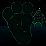 3_toes anthro bulge duo extreme_size_difference feet foot_fetish foot_focus foot_play low-angle_view male male/male micro size_difference soles stuck_to_foot toes ahedeg deltarune undertale_(series) ralsei 1:1