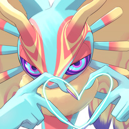 ambiguous_gender anthro antlers biped chest_tuft colored_nails countershade_torso countershading fingernails front_view fur head_wings heart_sign heart_symbol horn huge_wings looking_at_viewer mouthless multicolored_body multicolored_eyes multicolored_fur nails neck_tuft orange_body orange_fur pink_eyes pupils purple_fingernails purple_nails purple_sclera simple_background solo tan_body tan_fur teal_body teal_eyes teal_fur tuft unusual_wing_placement white_background wings amateru_kai kirby_(series) nintendo fecto_elfilis alien chinchilla chinchillid mammal rodent starling_(kirby) 1:1 2022 digital_drawing_(artwork) digital_media_(artwork) half-length_portrait portrait