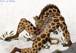 anthro auto_penis_lick autofellatio balls genitals horn licking male masturbation oral oral_masturbation ossicone penile penile_masturbation penis self_lick solo tongue tongue_out 100nome neverwolf giraffe giraffid mammal