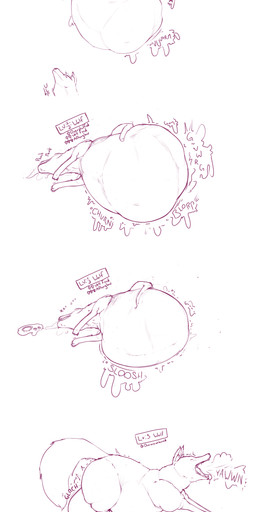abdominal_bulge belly big_belly body_in_mouth butt death digestion duo fat_rolls female feral feral_pred gameplay_mechanics head_first human_prey oral_vore overweight simple_background size_difference smaller_pred stretched_mouth text vore weight_gain white_background fourofour canid canine canis human mammal wolf absurd_res hi_res sequence