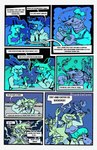 anthro dialogue duo female male married_couple restaurant cacklecave hyena_husband possum_wife american_opossum arthropod crustacean decapod hyena lobster malacostracan mammal marine marsupial absurd_res comic hi_res