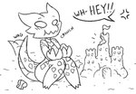 blush castle dialogue eating female horn nude outside pica sand sand_castle scales sculpture solo tail tail_motion tailwag text rakkuguy coal_(rakkuguy) bivalve clam kobold marine mollusk reptile scalie english_text monochrome